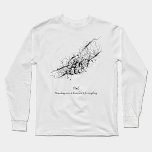 Father's Help Scribble Style Long Sleeve T-Shirt